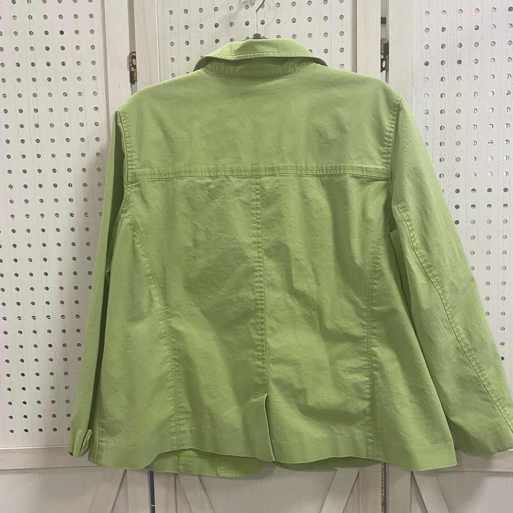Talbots Light Green Utility Jacket - image 2
